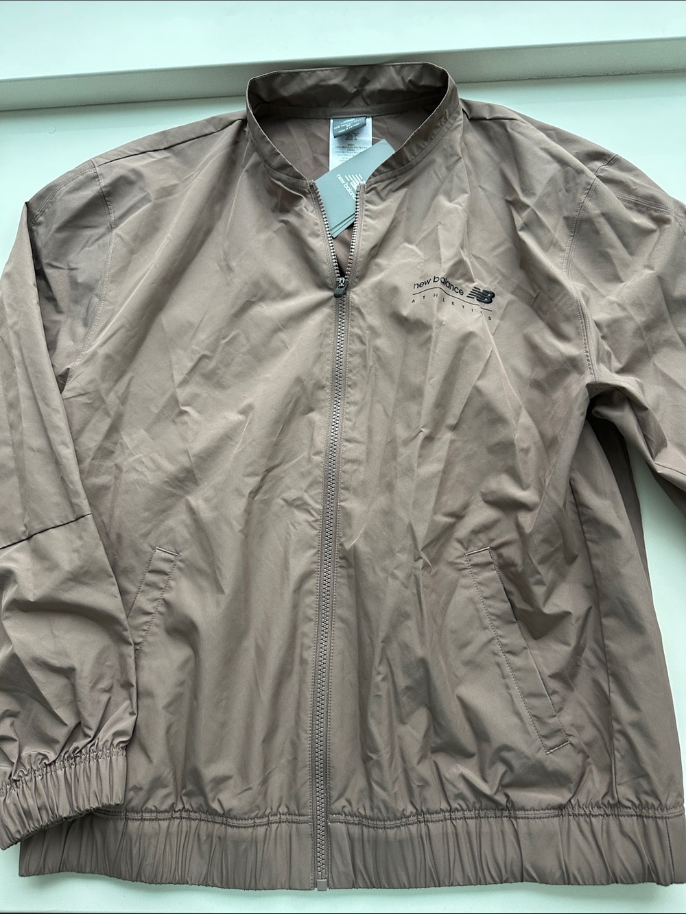 New Balance Men's Light Mauve/Taupe Windbreaker Jacket